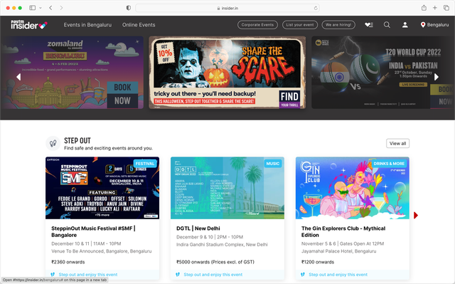 Insider.in homepage